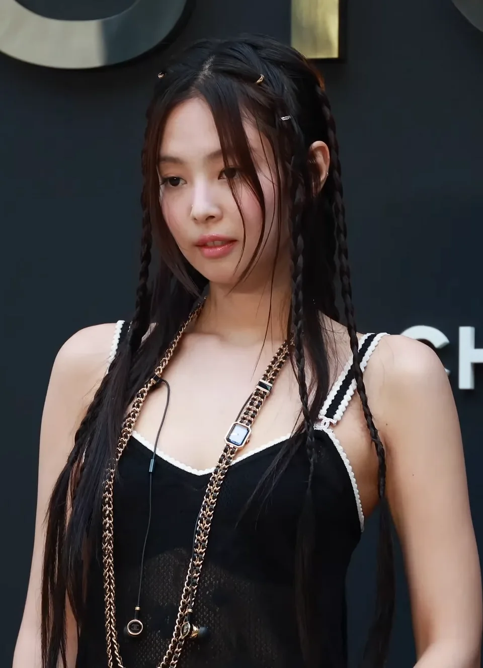 Jennie at a Chanel Coco Crush event, 2024.